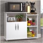 Área De Serviço Armário 2 Portas De Chão Tampo Branco