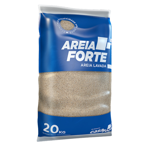 Areia Fina Ensacada Saco de 20Kg Casa Forte | Leroy Merlin