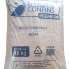 Areia Lavada Média Confins Saco de 18kg Ensacados Confins