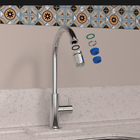 Arejador Articulado Cromado Blukit