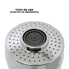 Arejador Gourmet Flexível 3/4 Duplo Jato Cromado Rosca Intern