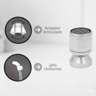 Arejador Metal 3/4 Articulável Cromado Para Torneira Para Tub