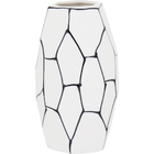 Aresta Vaso Decorativo Enfeite 15x9x9cm Cerâmica Branco