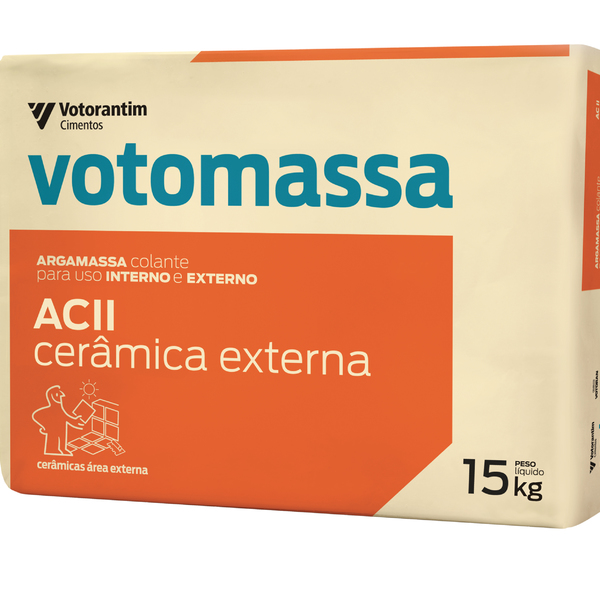 Argamassa ACII Cerâmica Externa Cinza 15kg Votomassa