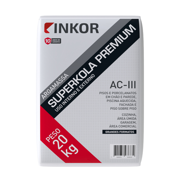 Argamassa ACIII Interno e Externo 20kg Superkola Inkor