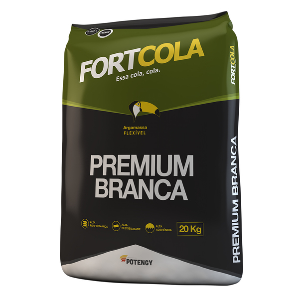Argamassa ACIII Premium Flex Branco 20Kg Fortcola