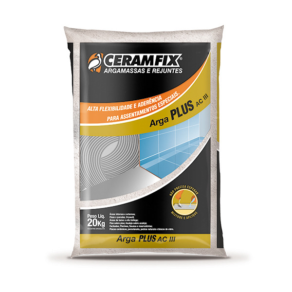 Argamassa Arga Plus Ac III Cinza 20Kg Ceramfix