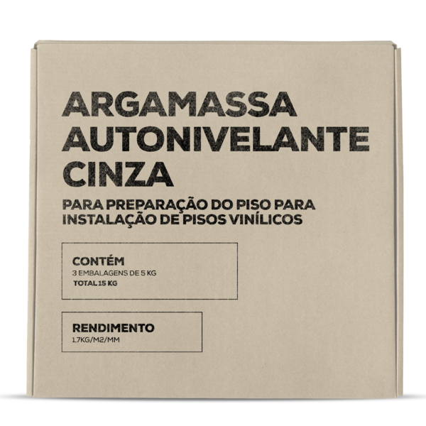 Argamassa Autonivelante Cinza Resistente Seca  Rápido E Fácil