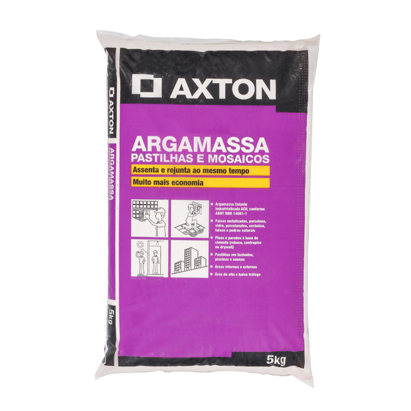 Argamassa Pastilhas E Mosaicos Interno E Externo Palha 5kg Axton Leroy Merlin