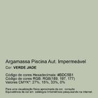 Argamassa Piscina Aut. Impermeável  Cor Verde Jade 18kg