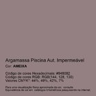 Argamassa Piscina Aut. Impermeável Cor Ameixa 1kg