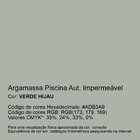 Argamassa Piscina Aut. Impermeável Cor Verde Hijau 1kg