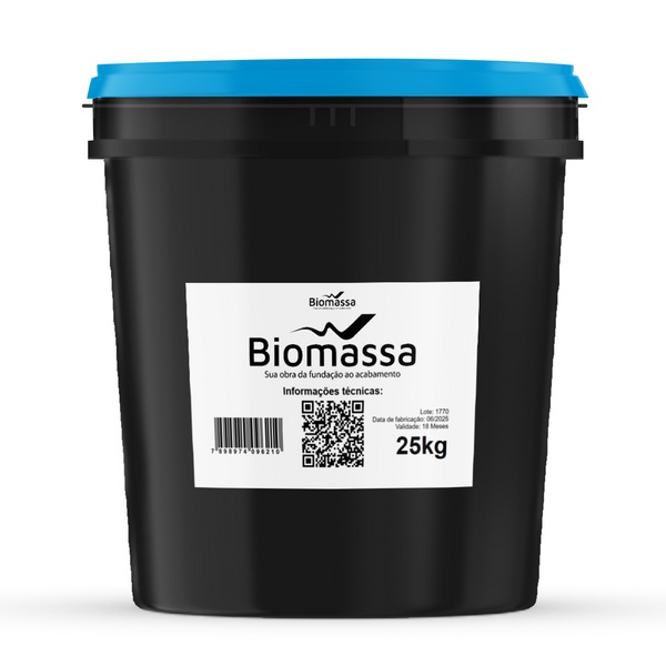 Argamassa Polimérica Biomassa 25 kg – Alta Aderência, Pronta