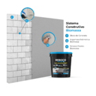 Argamassa Polimérica Interno e Externo 25Kg Reboco Pronto Biomassa do Brasil