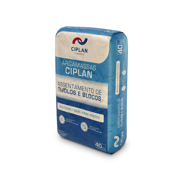 Argamassa Revestimento Multi-uso Interno e Externo Cinza 40kg Ciplan