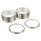 Argola Aço Prata 28mm 10 Peças Vettra