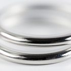 Argola Aço Prata 28mm 10 Peças Vettra