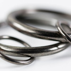 Argola Aço Preto 19mm 10 Peças Vettra