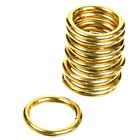 Argola Brilhante Dourada 19mm 10 peças Couselo