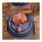 Argola De Guardanapo 2 Pcs Ravena Areia Azul-profundo