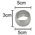 Argola De Guardanapo Metal Prateado Com 4 Peças Bon Gourmet