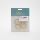 Argola de madeira 4und 4,8x0,5cm Artemio