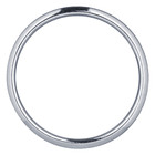 Argola Luxo Cromada 28mm 10 peças