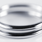 Argola Luxo Cromada 28mm 10 peças