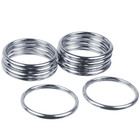 Argola Luxo Cromada 28mm 10 peças