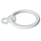 Argola Luxo para Cortina com Gancho Branca 5cm 10 Peças