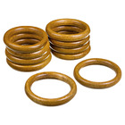 Argola Madeira Cerejeira 32mm 10 peças Santone