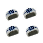 Argolas 4 (quatro) Para Guardanapo Pintada A Mão  Monte Sião