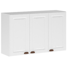 Armário 120cm 3 Portas Branco 75x120x36,5cm Cristal-Suprema Luciane