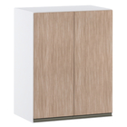 Armário 60cm Branco 2 Portas Cumaru 75x60x36,5cm Pérola-Suprema Luciane
