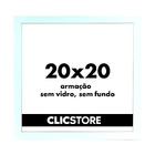 Armação 20x20cm - Sem Vidro Sem Fundo Branco