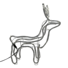 Armação Rena Macho De Led Média Natal 220v Decoração Jardim