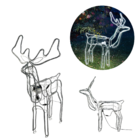 Armação Rena Macho Natal De 196 Leds Grande Com Movimento 220V