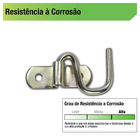 Armador 225kg Parafusar Aço Inox Cromado 1 peça