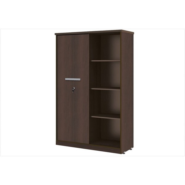 Armário 01 Porta De Correr Tabaco - Plata Móveis