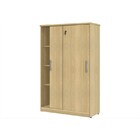 Armário 02 Portas De Correr Carvalho - Plata Móveis