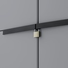 Armário 102x38x50 Preto e Cinza Spaceo