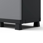 Armário 102x38x50 Preto e Cinza Spaceo