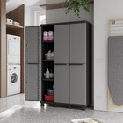 Armário 102x38x50 Preto e Cinza Spaceo