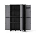 Armário 102x38x50 Preto e Cinza Spaceo