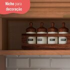 Armário 120cm 1 Porta Basculante Macadâmia Freijó