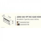 Armário 120cm 1 Porta Horizontal Com Vidro, Nicho E Garrafeir