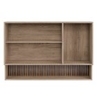 Armário 120cm 3 Portas 1 Nicho Avelã  Mel/grafite