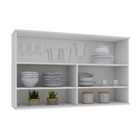 Armário 2 Portas 120x72x30cm Madeira Branco Bari Luciane