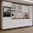 Armrio 2 Portas 120x72x30cm Madeira Branco Bari Luciane