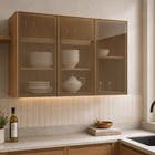 Armrio 3 Portas 120x80x32cm Madeira Domus Carvalho UV Luciane